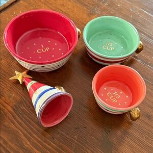 Anthropologie Multicolor Measuring Cups Set